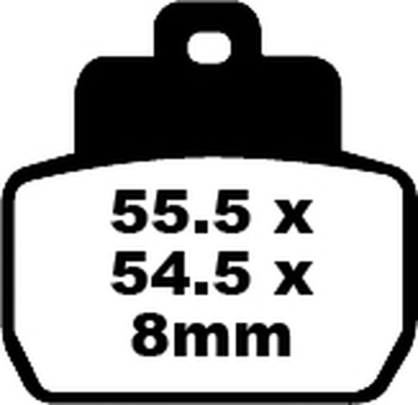 Sfa Series Organic Scooter Brake Pads, 1, nordicamoto.ro