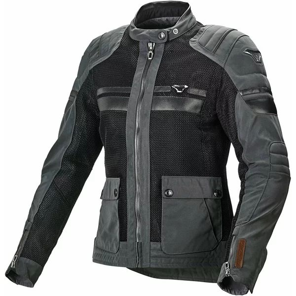 Geaca textil de vara dama MACNA FLUENT Night Eye™ M Gri/Negru, 1, nordicamoto.ro