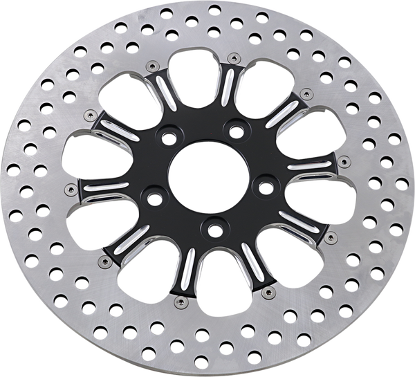 Two-piece Brake Rotor Black, Silver, Matte, 2, nordicamoto.ro