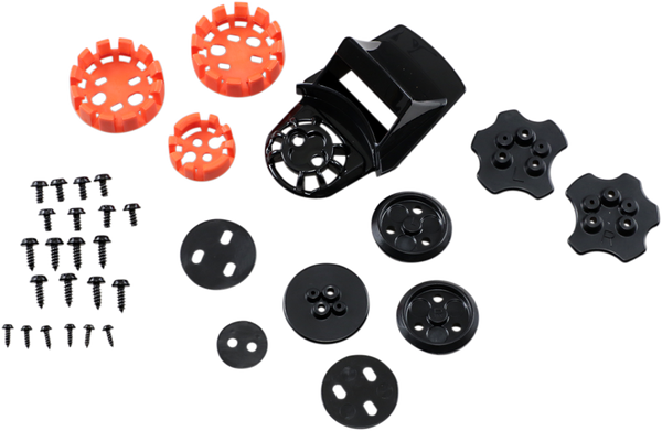 Supertech M8-supertech M10 Helmet Visor Connector Set Black, Orange 