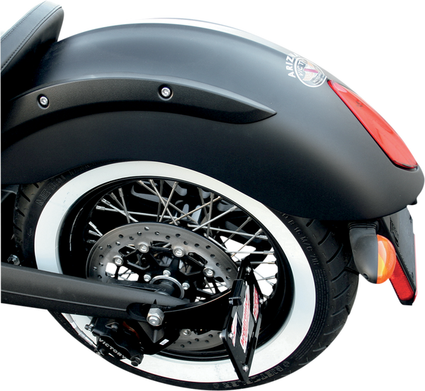 Victory Side-mount License Plate Black, 2, nordicamoto.ro