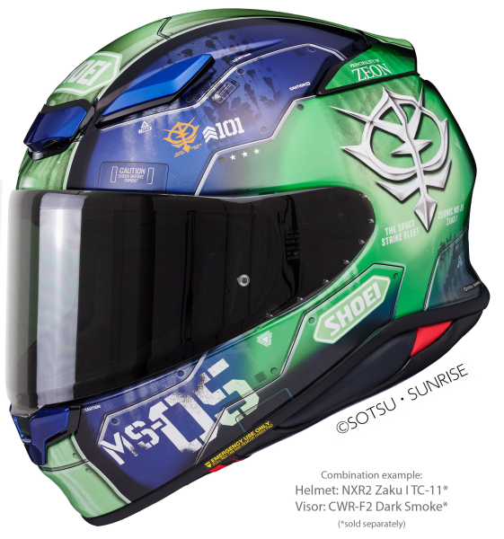 Casca integrala SHOEI NXR2 ZAKU I TC-11 Albastru/Verde XXL-7