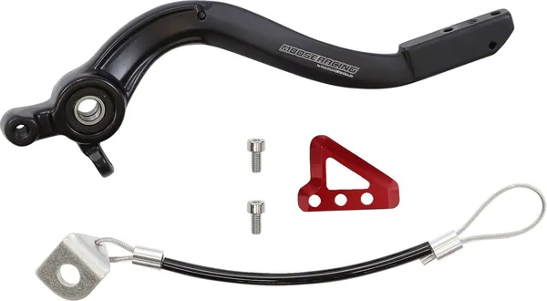 MOOSE RACING Brake Pedal Black, Red 