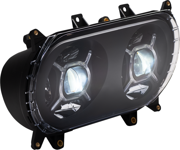 Double-x Led Headlight Black, 1, nordicamoto.ro