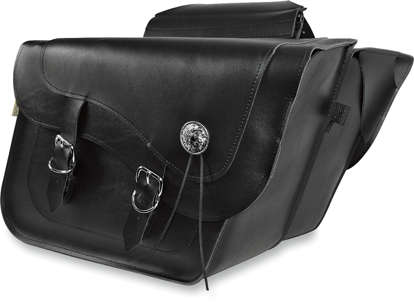 Deluxe Slant And Compact Slant Saddlebags Black, 1, nordicamoto.ro