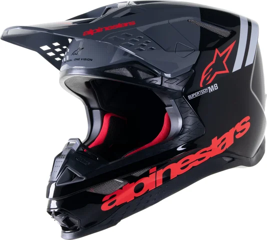 Helmet M8 Rad2 Bl-w GlBlack  L, 3, nordicamoto.ro