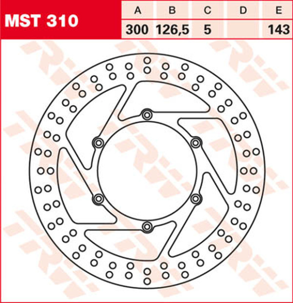 Round Fixed Brake Rotor Larger Than 300mm, 1, nordicamoto.ro