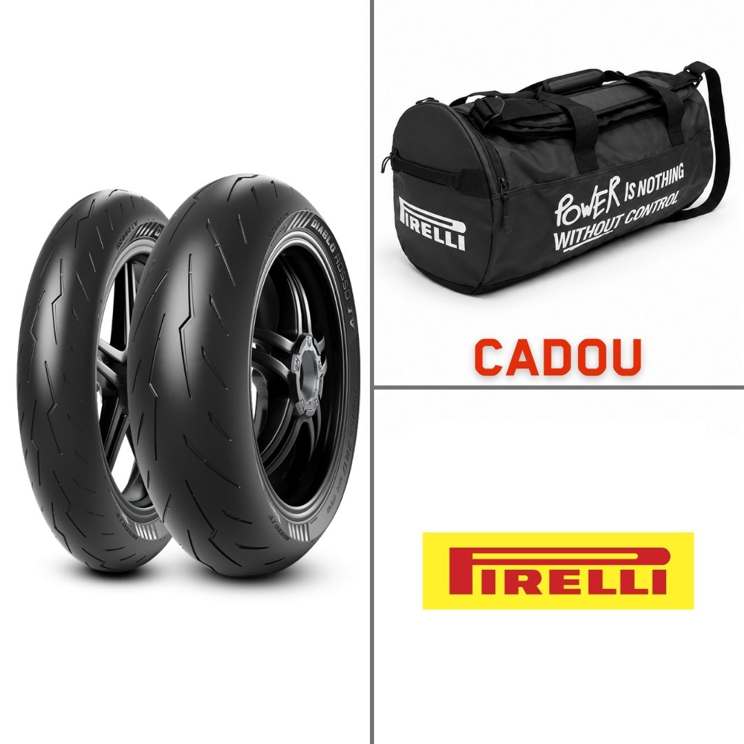 Set anvelope 120/70Z-17 + 180/60Z-17 Pirelli Diablo Rosso IV | PIRELLI