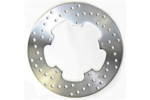 Round D-series Scooter Brake Rotor Silver, Stainless Steel, Zinc