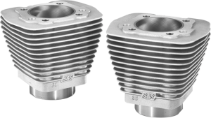 Evolution-style Aluminum Cylinders Silver 