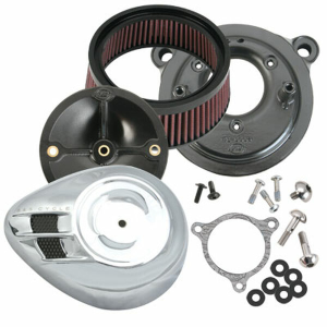 Super Stock Stealth Air Cleaner Kit Chrome, 1, nordicamoto.ro