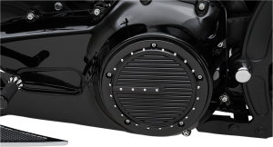 Derby Cover Black, Gloss, Powder-coated, 2, nordicamoto.ro