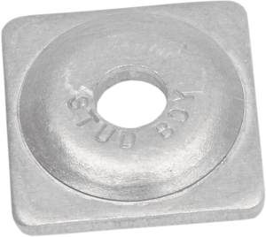 Square Backer Plates Silver, 2, nordicamoto.ro