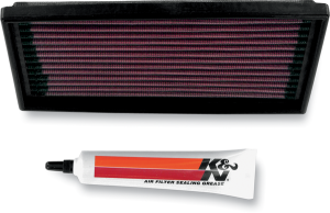High-flow Air Filter Black, Red, 1, nordicamoto.ro