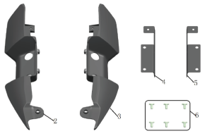 EXTENSIE ARIPĂ SPATE CFMOTO 125NK / 250NK / 300NK – NEGRU, 6, nordicamoto.ro