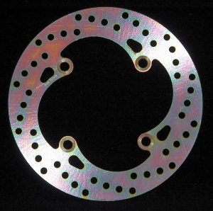 Round D-series Fixed Offroad Brake Rotor Silver, Stainless Steel 