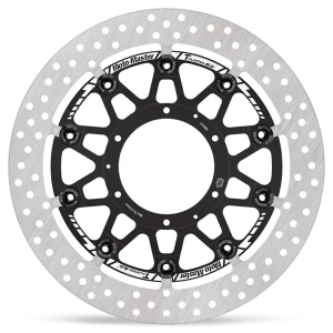Halo Series T-floater Brake Rotor Black, Stainless Steel 