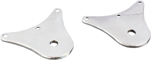 Flag Mount Bumper Plates Chrome