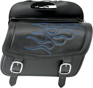 Highwayman Tattoo Saddlebags Black, Blue Jumbo, 1, nordicamoto.ro