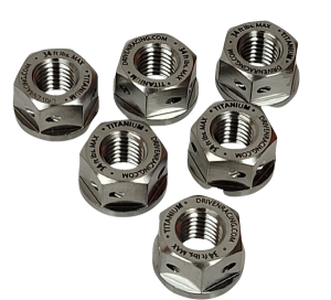 Titanium Sprocket Nuts Silver, 2, nordicamoto.ro