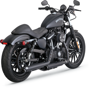 3(r) Round Twin Slash Slip-on Mufflers Black, 1, nordicamoto.ro