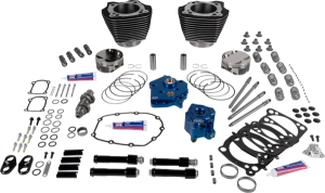 Engine Performance Kit Highlighted Fins-Wrinkle Black