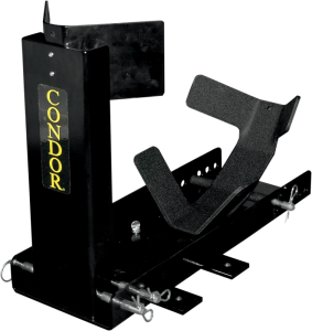 Trailer Only Wheel Chock Stand Black