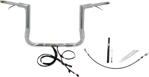 Plug & Play Ez Install 1-1/2(r) Flat Top Handlebar Kit Silver, 2, nordicamoto.ro