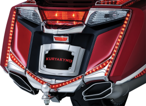 Led Vertical Rear Run-brake Light Strip Chrome, 1, nordicamoto.ro
