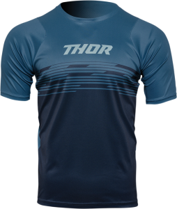 Tricou MTB Thor Assist Shiver Midnight Blue/Teal