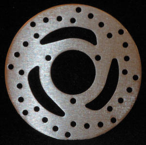 Round D-series Scooter Brake Rotor Silver, Stainless Steel, Zinc, 1, nordicamoto.ro