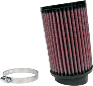 Universal Clamp-on Air Filter Black, Red