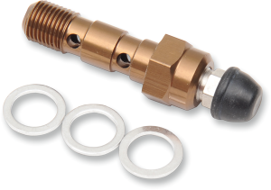 Aluminum Banjo Bolt Gold, Anodized