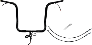 Plug & Play Ez Install 1-1/4(r) Round Top Handlebar Kit Black