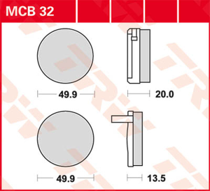Plăcuțe de frână ceramice universale, 1, nordicamoto.ro