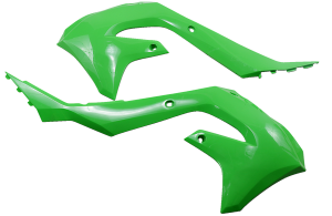 Powerflow Intake Radiator Shrouds Green