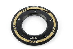 Belt Pulley Cover Black, Gold, Anodized