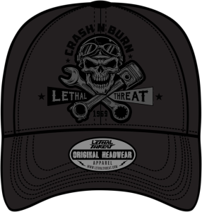 Hat Crash N Burn Blk Osfa Black