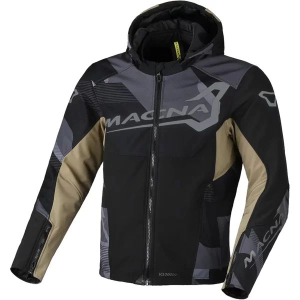 Geaca softshell de vara MACNA ATRACOR DESIGN M Negru/Bej, 3, nordicamoto.ro
