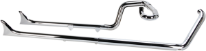 Fishtail True Dual Exhaust System Chrome, 1, nordicamoto.ro