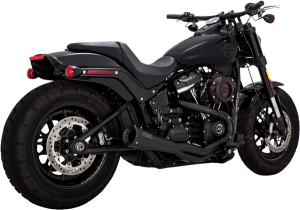 2-into-1 Upsweep Exhaust System Black, 4, nordicamoto.ro