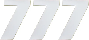 MOOSE RACING Vinyl Race Numbers White 