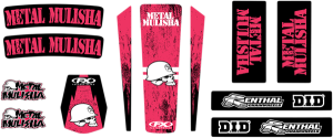 Trim Kit Graphics Black, Red, 1, nordicamoto.ro