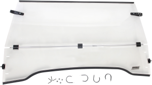 Full Folding Windshield Clear 