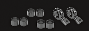 360° X 4 Universal Brackets Black, 1, nordicamoto.ro
