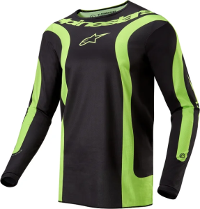Tricou Alpinestars Fluid Lurv Black/Yellow Fluo