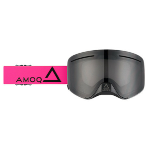 Ochelari Snowmobil AMOQ Vision Vent+ cu lentila magnetica  Pink-Black - Smoke