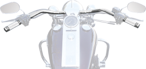 1-1/4(r) Big Johnson Fl Handlebar Silver