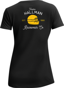 Tricou Dama Thor Hallman Garage V-neck Black S, 4, nordicamoto.ro