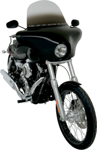 Fairing Batwing Dyna Black, Gloss